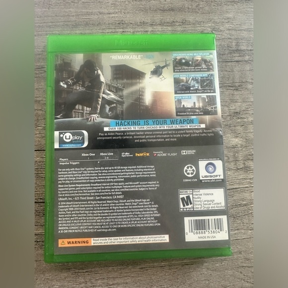 Xbox One Watch Dogs - barely used, great condition - Picture 3 of 7